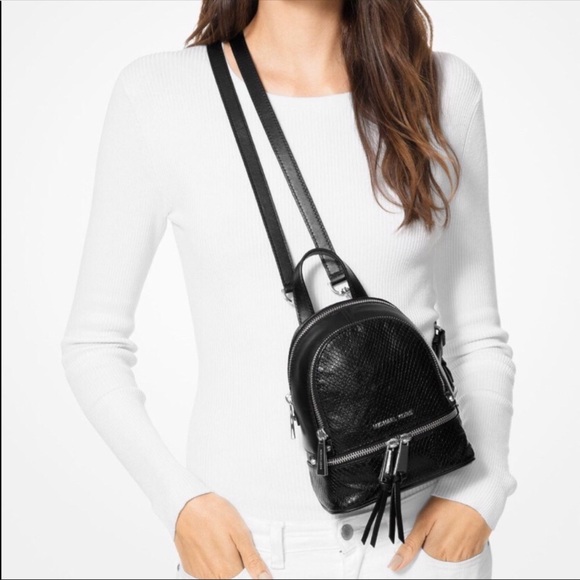 ✨Michael Kors Rhea Mini Python✨ - Picture 2 of 6